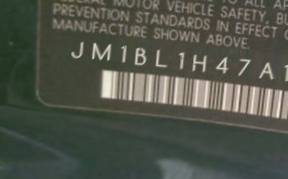 VIN prefix JM1BL1H47A13