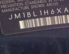 VIN prefix JM1BL1H6XA11