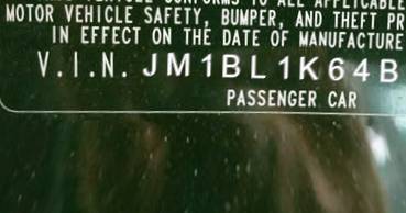 VIN prefix JM1BL1K64B13