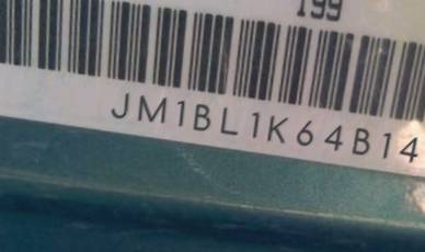 VIN prefix JM1BL1K64B14
