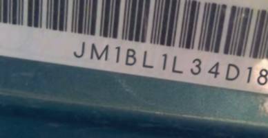 VIN prefix JM1BL1L34D18