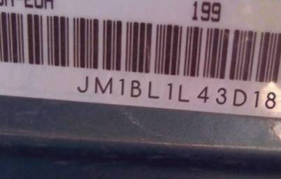 VIN prefix JM1BL1L43D18