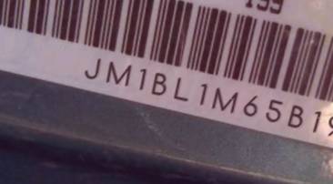 VIN prefix JM1BL1M65B19