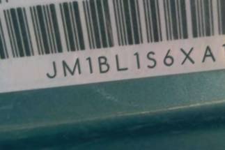 VIN prefix JM1BL1S6XA13