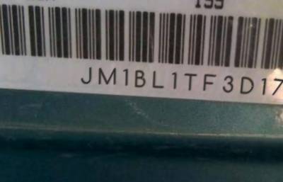 VIN prefix JM1BL1TF3D17