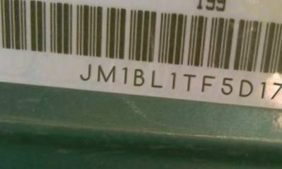 VIN prefix JM1BL1TF5D17