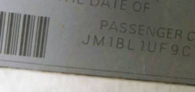 VIN prefix JM1BL1UF9C15