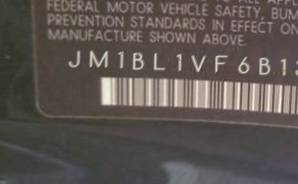 VIN prefix JM1BL1VF6B13