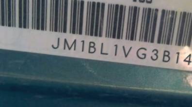 VIN prefix JM1BL1VG3B14