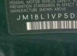 VIN prefix JM1BL1VP5D18