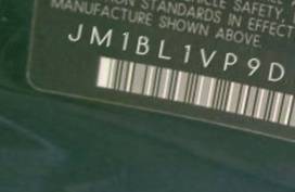 VIN prefix JM1BL1VP9D17