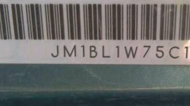 VIN prefix JM1BL1W75C15