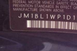 VIN prefix JM1BL1WP1D17