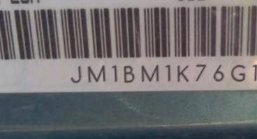 VIN prefix JM1BM1K76G13
