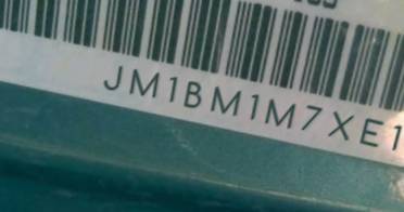 VIN prefix JM1BM1M7XE11