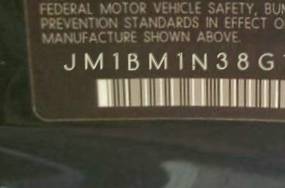 VIN prefix JM1BM1N38G13