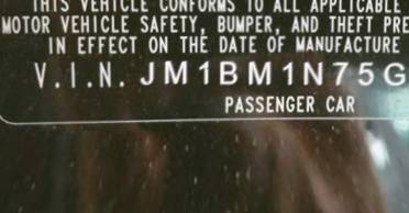 VIN prefix JM1BM1N75G13