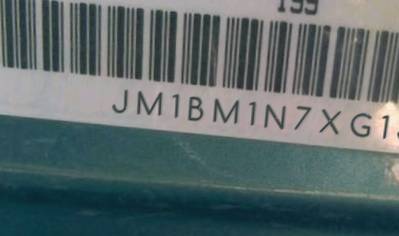 VIN prefix JM1BM1N7XG13