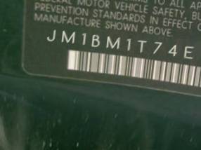 VIN prefix JM1BM1T74E12