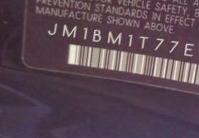 VIN prefix JM1BM1T77E11