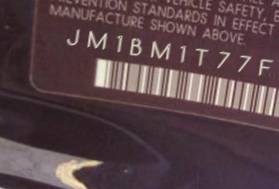 VIN prefix JM1BM1T77F12