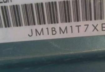 VIN prefix JM1BM1T7XE12
