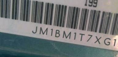 VIN prefix JM1BM1T7XG12