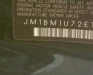 VIN prefix JM1BM1U72E12