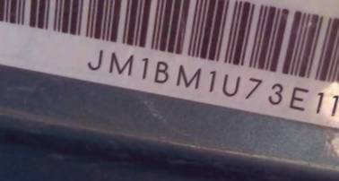 VIN prefix JM1BM1U73E11
