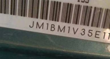 VIN prefix JM1BM1V35E11