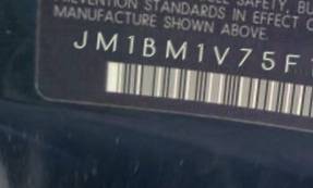 VIN prefix JM1BM1V75F12