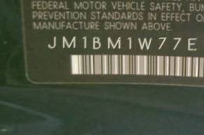 VIN prefix JM1BM1W77E12