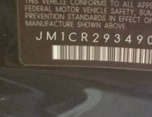 VIN prefix JM1CR2934903