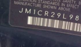 VIN prefix JM1CR29L9803