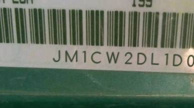 VIN prefix JM1CW2DL1D01