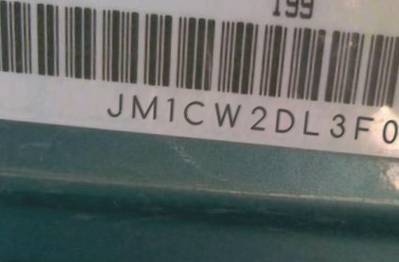 VIN prefix JM1CW2DL3F01