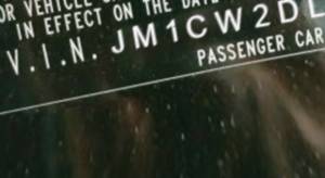 VIN prefix JM1CW2DL9E01
