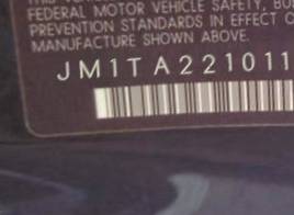 VIN prefix JM1TA2210117