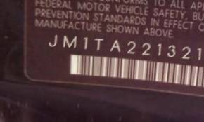 VIN prefix JM1TA2213217