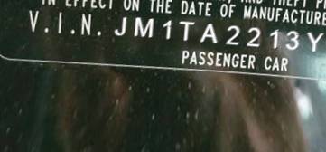 VIN prefix JM1TA2213Y16