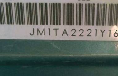 VIN prefix JM1TA2221Y16