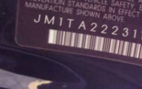VIN prefix JM1TA2223117