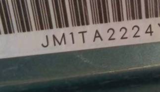 VIN prefix JM1TA2224Y16