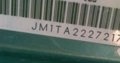 VIN prefix JM1TA2227217