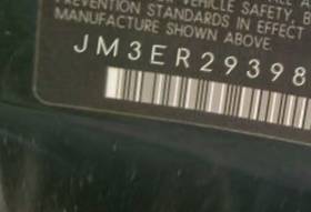 VIN prefix JM3ER2939802