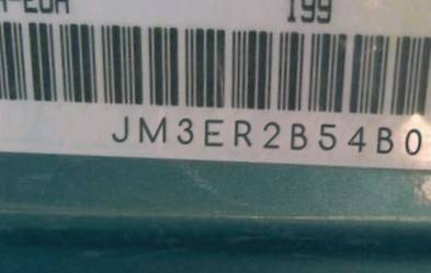VIN prefix JM3ER2B54B03