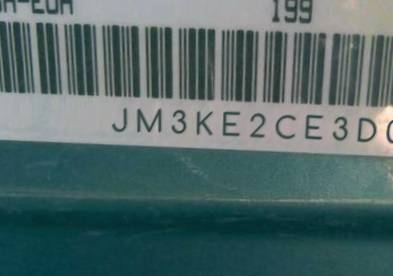 VIN prefix JM3KE2CE3D01