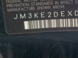 VIN prefix JM3KE2DEXD01