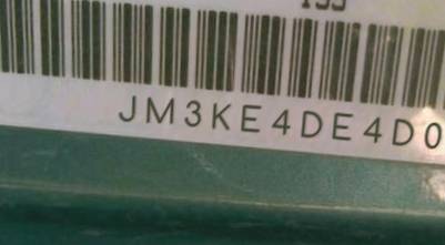 VIN prefix JM3KE4DE4D01