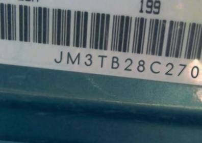 VIN prefix JM3TB28C2701